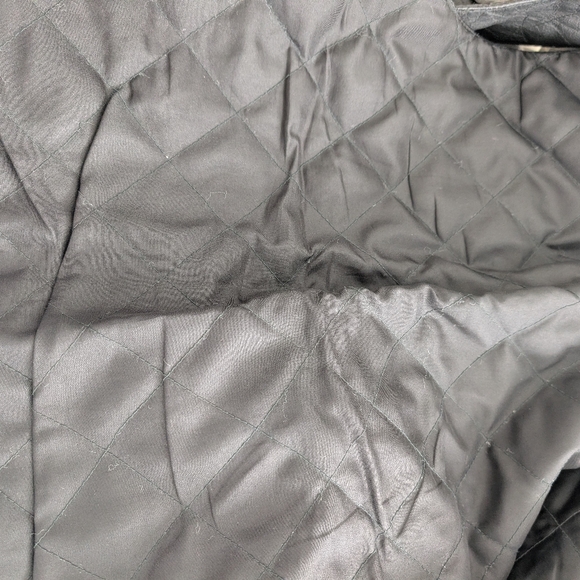 vintage City Streets Black Leather Quilted Men's Vest Large - Picture 8 of 8